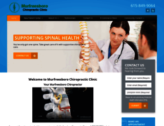 murfreesborochiropractic.com screenshot