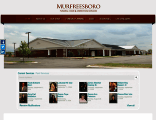 murfreesborofuneralhome.com screenshot