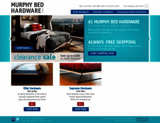 murphybedhardware.com screenshot