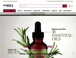 murphysbeauty.co.uk screenshot