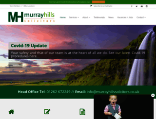 murrayhillssolicitors.co.uk screenshot