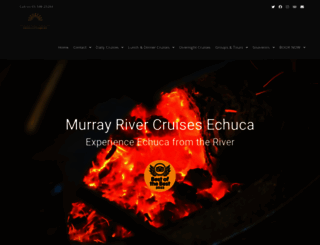 murrayriverpaddlesteamers.com.au screenshot