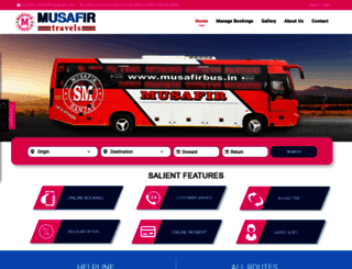 musafirbus.com screenshot
