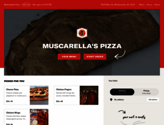muscarellaspizzamenu.com screenshot