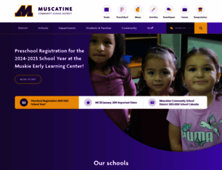 muscatineschools.org screenshot