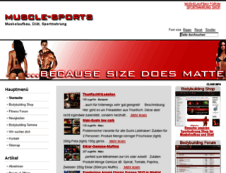 muscle-sports.de screenshot