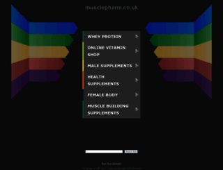 musclepharm.co.uk screenshot