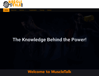 muscletalk.co.uk screenshot