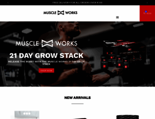 muscleworks.co.za screenshot