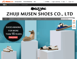 musenshoes.en.alibaba.com screenshot