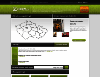 museum.cz screenshot