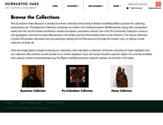 museum.doaks.org screenshot