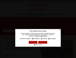 museumofthehome.org.uk screenshot