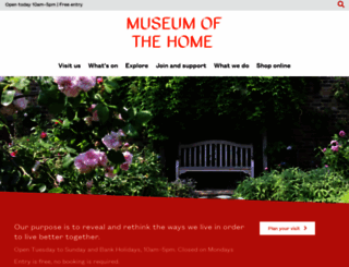 museumofthehome.org.uk screenshot