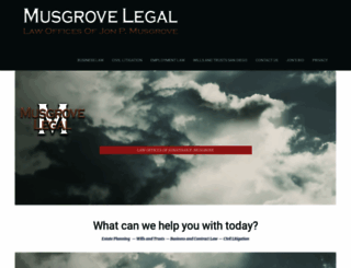 musgrovelegal.com screenshot