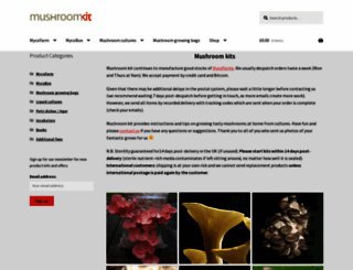 mushroomkit.co.uk screenshot
