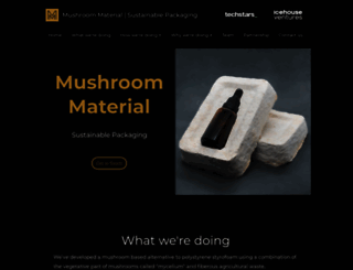 mushroommaterial.com screenshot