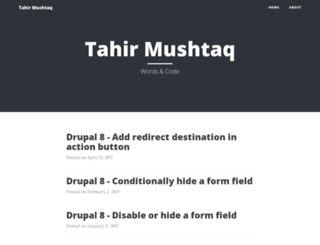 mushtaqtahir.com screenshot