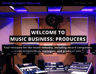 music-business-producer.com screenshot