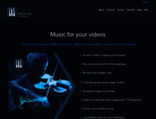 music-for-video.com screenshot
