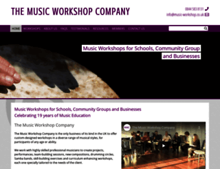 music-workshop.co.uk screenshot
