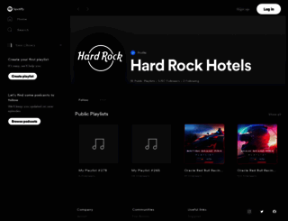 music.hardrockhotels.com screenshot