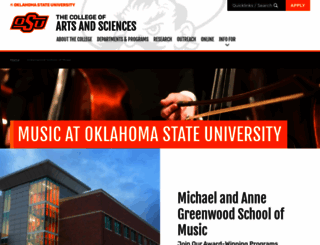 music.okstate.edu screenshot