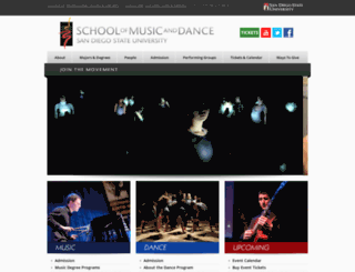 music.sdsu.edu screenshot
