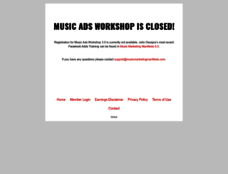 musicadsworkshop.com screenshot