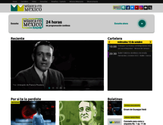 musicaenmexico.com.mx screenshot