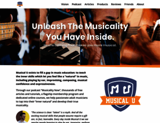 musical-u.com screenshot