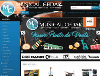 musicalcedar.com.co screenshot