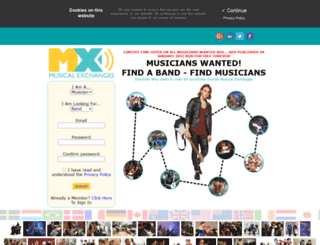 musicalexchanges.com screenshot