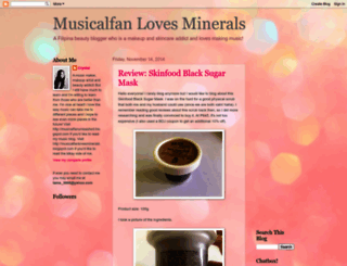 musicalfanlovesminerals.blogspot.com screenshot