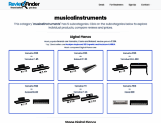 musicalinstruments.reviewfinder.com screenshot