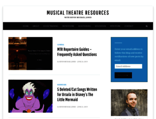 musicaltheatreresources.com screenshot