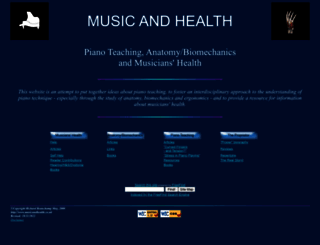 musicandhealth.co.uk screenshot