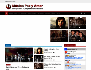 musicapazyamor.com screenshot