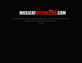 musicaydecibelios.com screenshot
