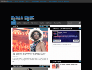 musicbump.com screenshot
