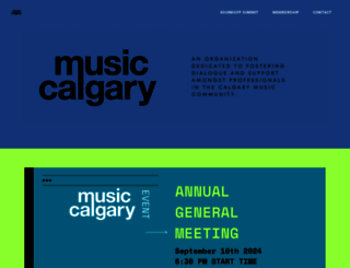 musiccalgary.ca screenshot