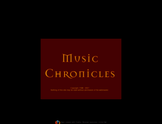 musicchronicles.com screenshot