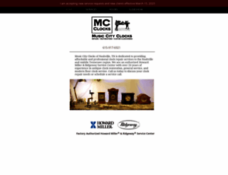 musiccityclocks.com screenshot