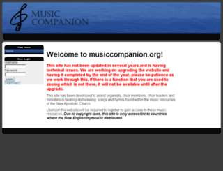 musiccompanion.org screenshot