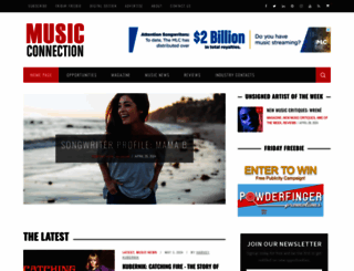 musicconnection.com screenshot