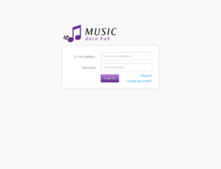 musicdatahub.com screenshot