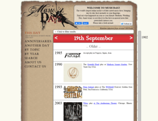 musicdayz.com screenshot