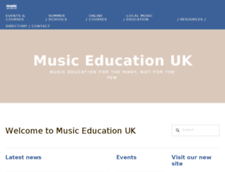 musiceducationuk.squarespace.com screenshot