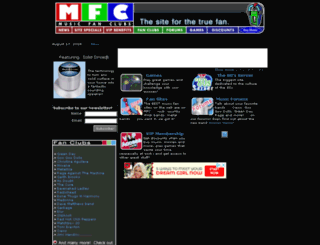 musicfanclubs.org screenshot