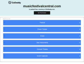 musicfestivalcentral.com screenshot